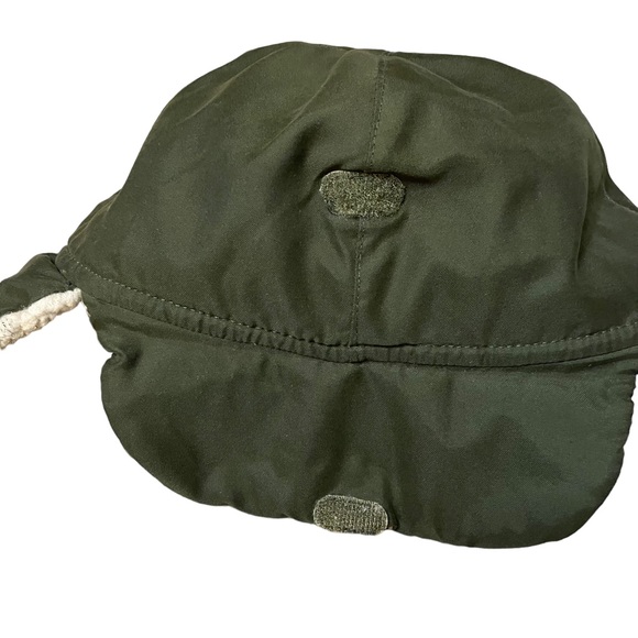 Baby Gap Trapper Hat Ages 2-4 Ear Flaps Olive Green Fleece Lined FREE IN BUNDLE - Picture 2 of 5